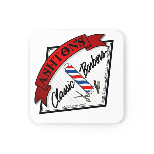 Ashton’s Classic Barbers Cork Back Coaster