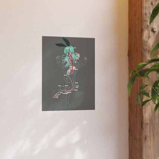 bulma bunny dbz & stomach meridian Satin and Archival Matte Posters