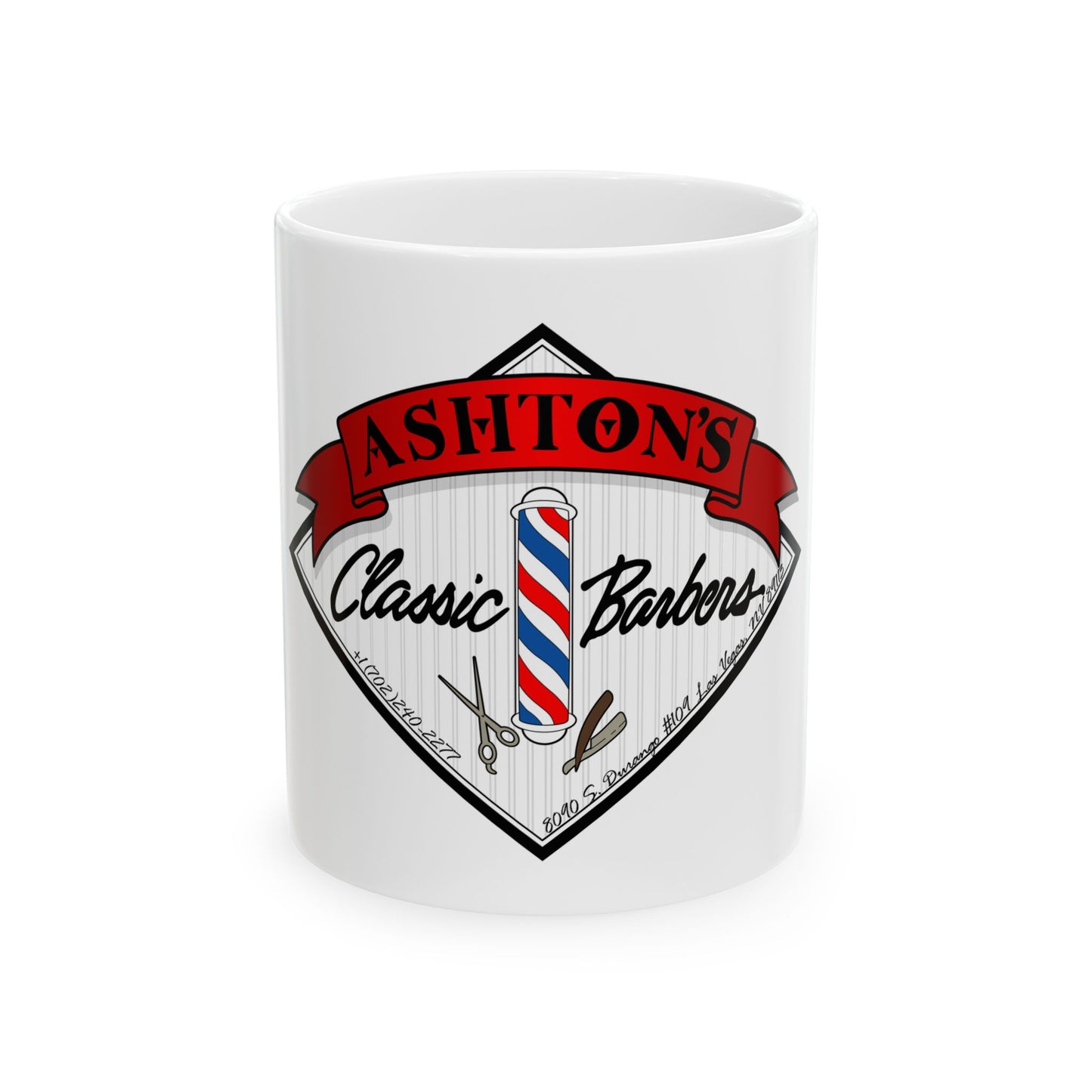 Ashton’s Classic Barbers Ceramic Mug, (11oz, 15oz)