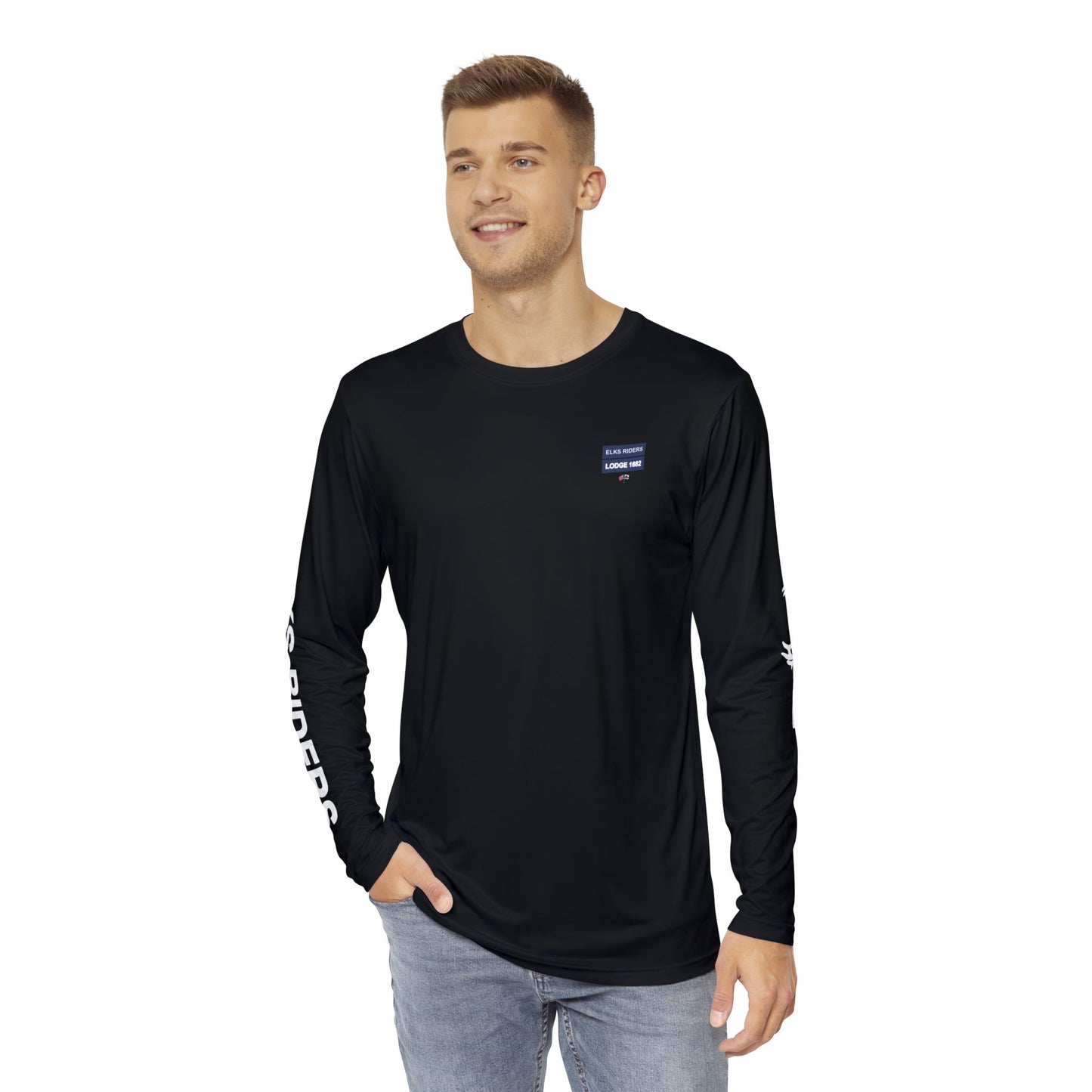 Elks Riders Men's Long Sleeve Shirt (AOP)